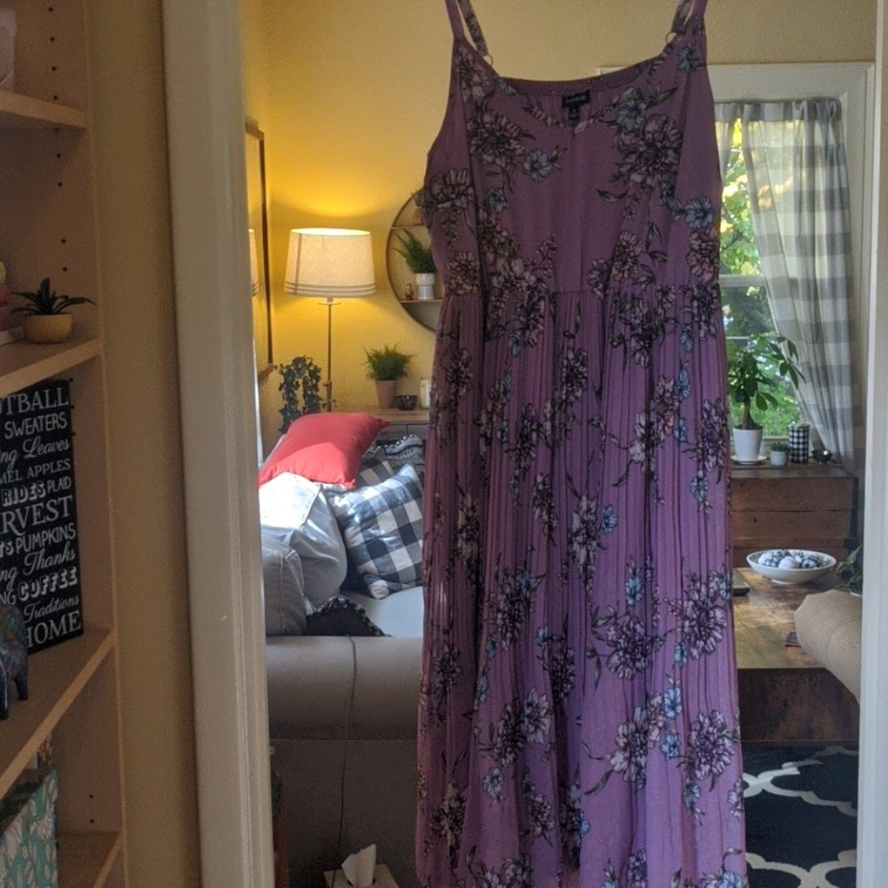 Pretty purple floral dress